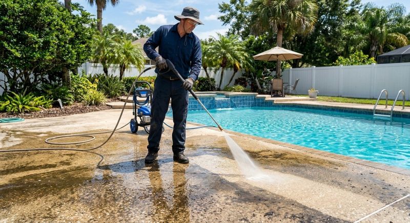Pool Area Pressure Cleaning Service